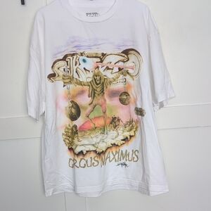 Travis Scott White Graphic Circus Maximus T-Shirt